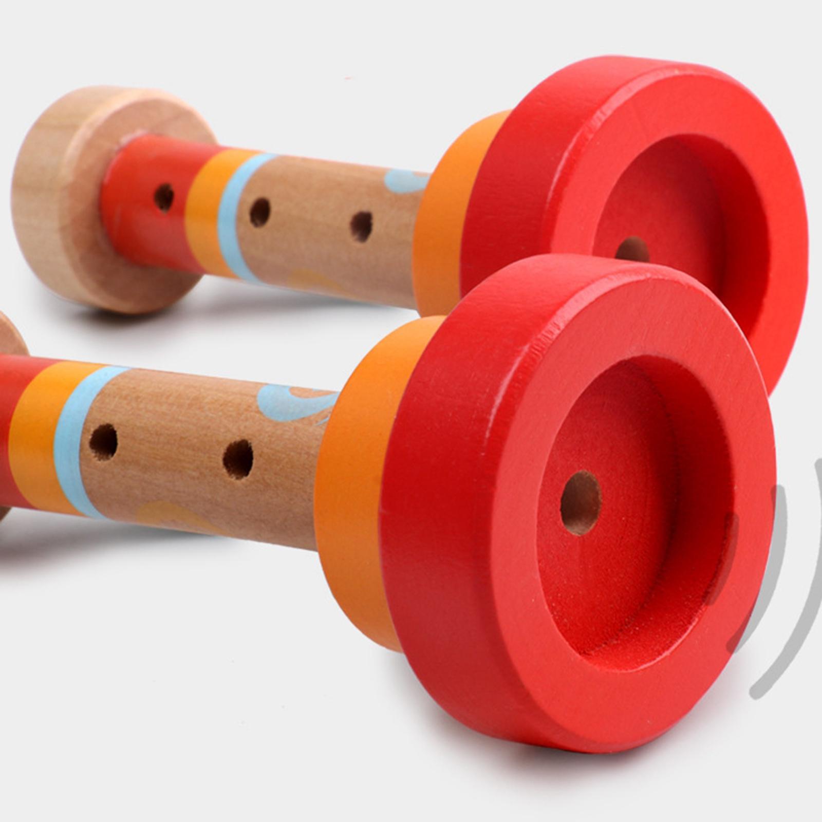 Musical Instrument Bugle - 子供用 木製トランペット おもちゃ 楽器 早期教育用 ホーター