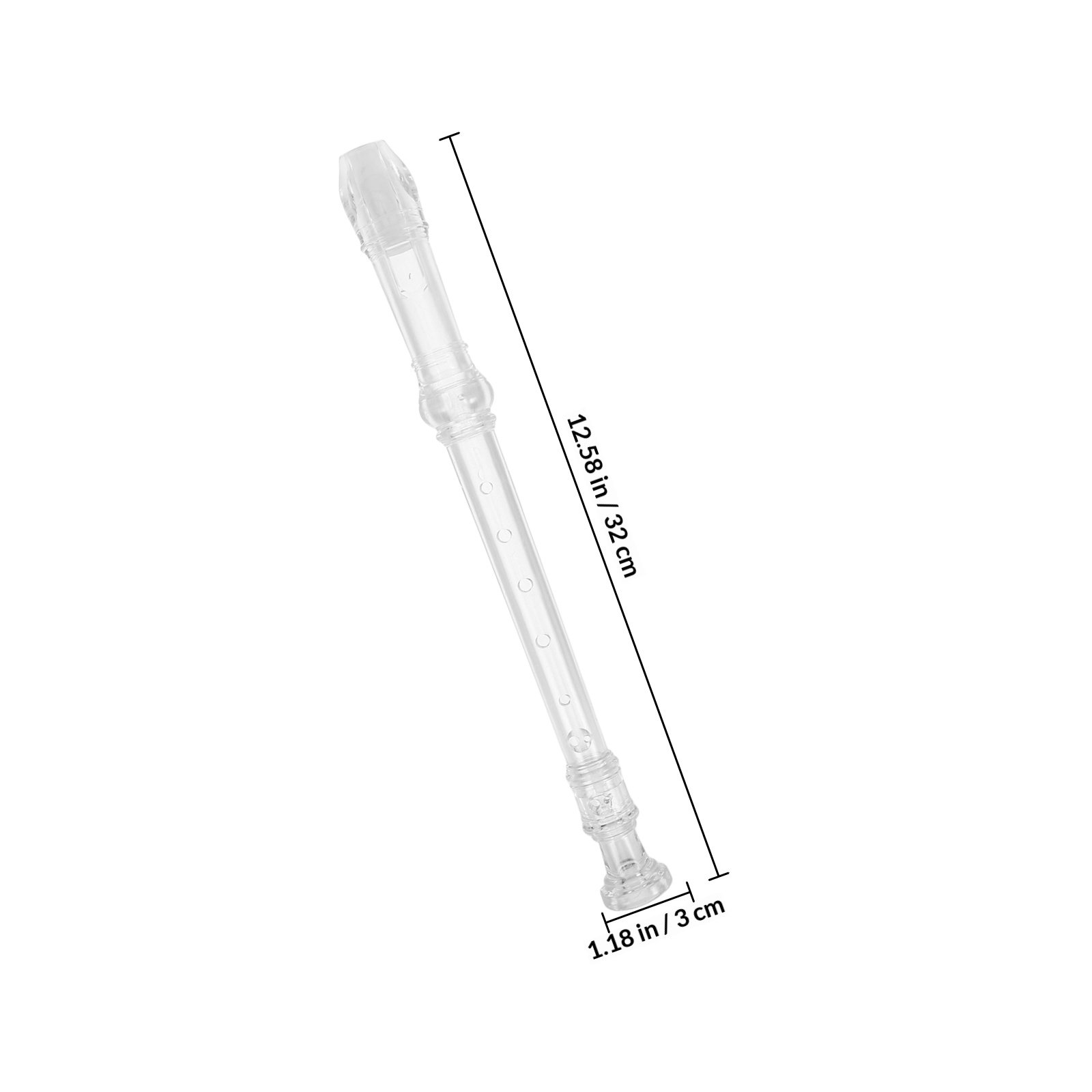 1セット、8穴透明ソプラノリコーダー、子供向け、初心者用、プ - Soprano Recorder Plastic のレビューと価格