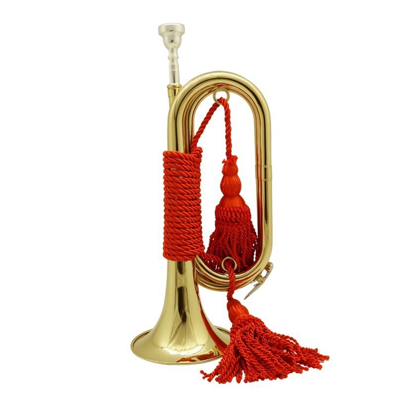 楽器、B♭管のバグル、ハンドロープ、マーチングバンド、プロ用 - Musical Instrument Bugle のレビューと価格