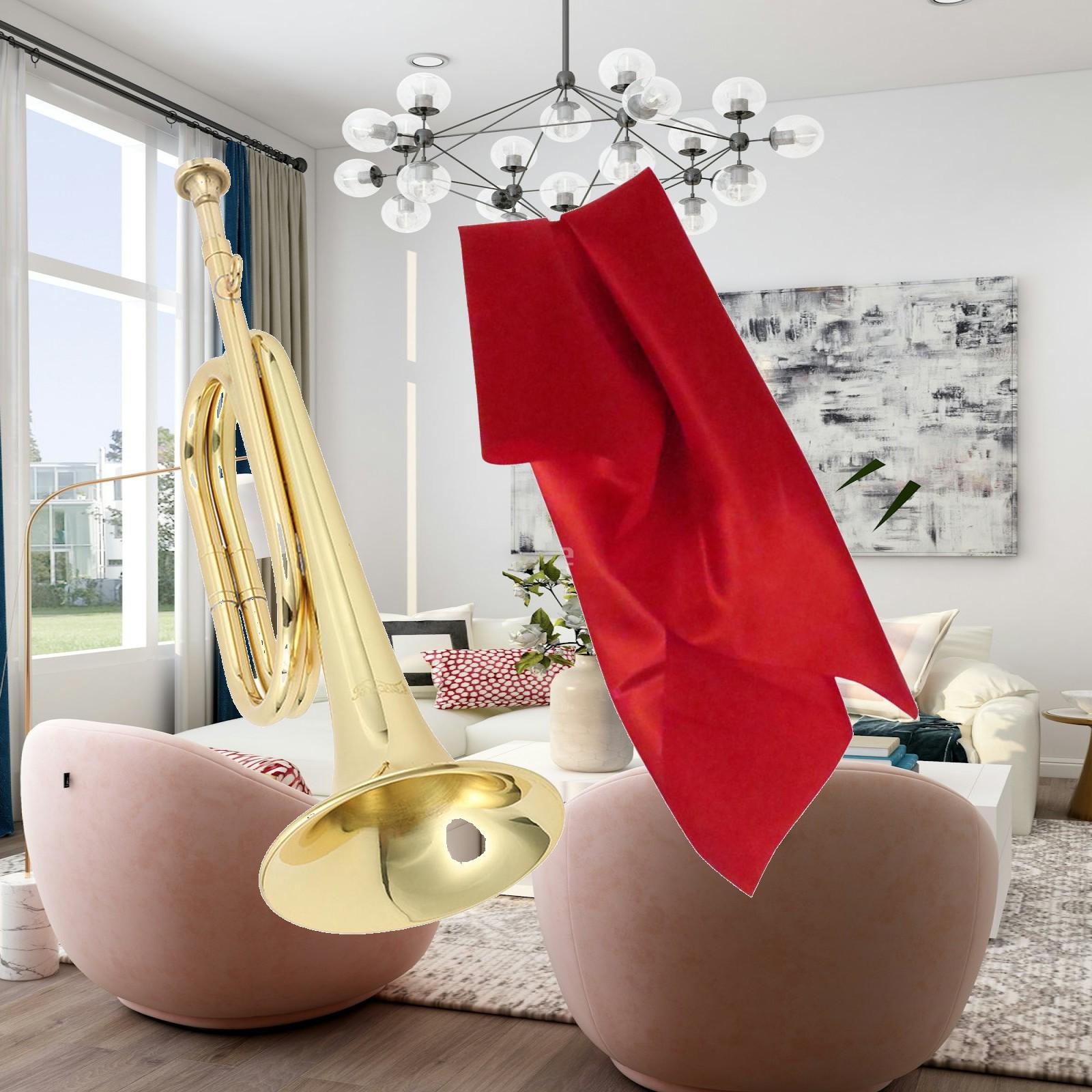 ミニ金管楽器トランペットマウスピース金管楽器ゴールデン仕上げ - Musical Instrument Bugle のレビューと価格